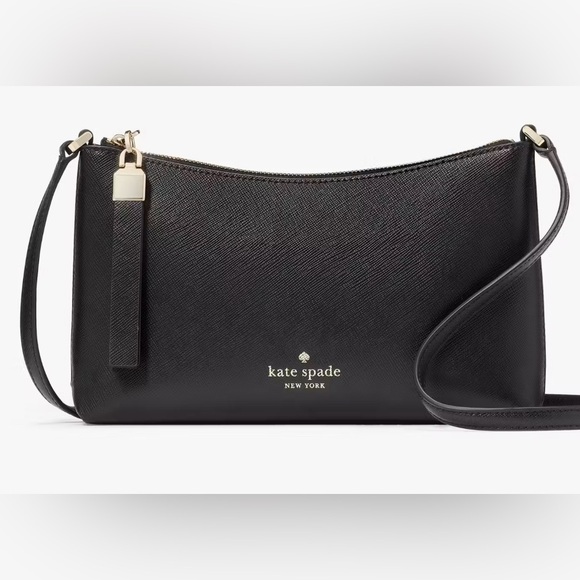 NWT KATE SPADE SADIE CROSSBODY IN BLACK MADE OF Saffiano Leather. - Picture 6 of 15
